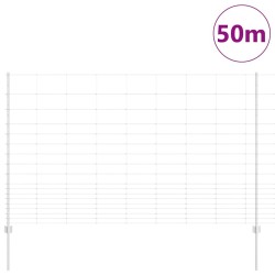 Poteaux de clôture 22 pcs U-Channel 150 cm en acier galvanisé 