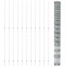 Poteaux de clôture 22 pcs U-Channel 150 cm en acier galvanisé 