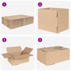 Boîte Pliable 50 pcs 35x24x15 cm 