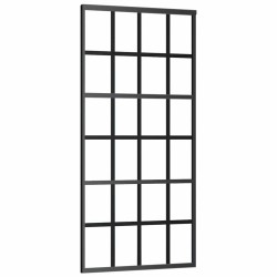 Porte coulissante avec kit de quincaillerie 90x205 cm Verre ESG 