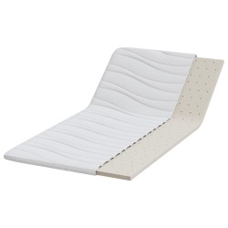 Coussins de Matelas Blanc 120 x 200 cm Polyester sans colle 
