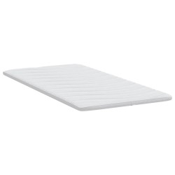 Coussins de Matelas Blanc 120 x 200 cm Polyester sans colle 