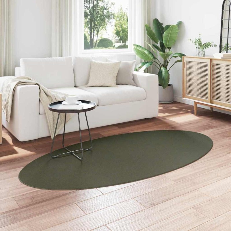 Tapis Vert forêt 100 x 200 cm Laine 
