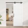 Porte coulissante avec ensemble quincaillerie 'ORKDAL'en bois massif de pin blanc 