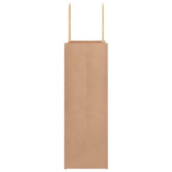 Sacs en papier 50 pcs avec poignées marron 21x11x31 cm 