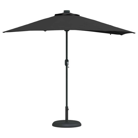 Parasol de jardin Noir 294 x 150 x 223 cm tissu 