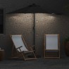 Parasol de jardin Noir 294 x 150 x 223 cm tissu 