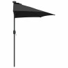 Parasol de jardin Noir 294 x 150 x 223 cm tissu 