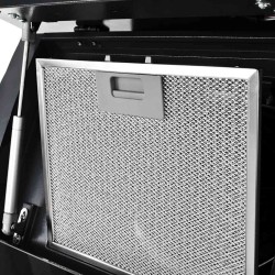 Hotte murale acier inoxydable 756 m³/h 60 cm Noir 