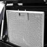 Hotte murale acier inoxydable 756 m³/h 60 cm Noir 