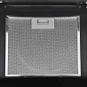 Hotte murale acier inoxydable 756 m³/h 60 cm Noir 