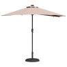 Parasol de jardin Taupe 294 x 150 x 223 cm tissu 