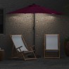 Parasol de jardin Rouge bordeaux 294 x 150 x 223 cm tissu 