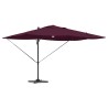 Parasol à bras déporté - Bordeaux Bordeaux Métal et Tissu Moyen 