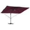 Parasol à bras déporté - Bordeaux Bordeaux Métal et Tissu Moyen 