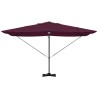 Parasol à bras déporté - Bordeaux Bordeaux Métal et Tissu Moyen 
