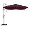 Parasol à bras déporté - Bordeaux Bordeaux Métal et Tissu Moyen 