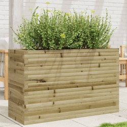 Jardinière 110x40x68,5 cm bois de pin imprégné 