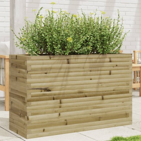Jardinière 110x40x68,5 cm bois de pin imprégné 