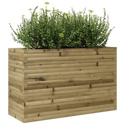 Jardinière 110x40x68,5 cm bois de pin imprégné 
