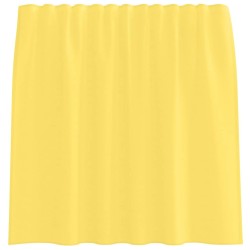 Rideaux en voile avec passe-tringles 2 pcs jaune 