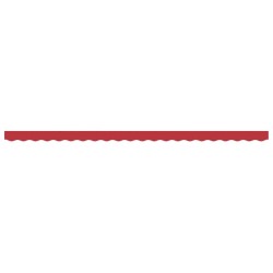 Bâche de Store pour Cadre de 5 m Rouge 4.8x0.2 m 