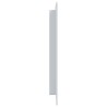 Panneaux d'accès 2 pcs Blanc lit col.crème + toit anthracite, tube argent foncé comme échantillon et lien Plastique ABS 