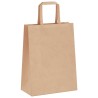 Sacs en papier 50 pcs avec poignées marron 21x11x28 cm 