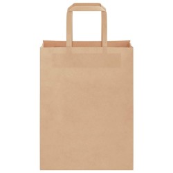 Sacs en papier 50 pcs avec poignées marron 21x11x28 cm 