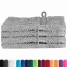 Gants de toilette 4 pcs Gris 15 x 21 cm Coton 