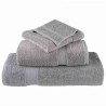 Gants de toilette 4 pcs Gris 15 x 21 cm Coton 