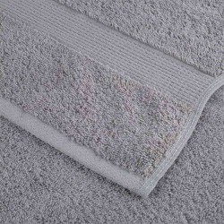Gants de toilette 4 pcs Gris 15 x 21 cm Coton 