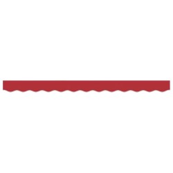 Auvent pour cadre de 3 m Rouge 2.8x0.2 m 