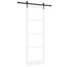 Porte coulissante avec matériel ORKDAL blanche 83x232 cm 