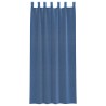 Rideaux en voile avec passe-tringles 2 pcs bleu royal 
