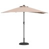 Parasol de jardin Taupe 294 x 150 x 224 cm tissu 
