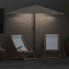 Parasol de jardin Taupe 294 x 150 x 224 cm tissu 