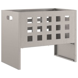 Fire Pit Rectangulaire 50x30x40 cm en Acier Weathering 