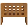 Fire Pit Rectangulaire 50x30x40 cm en Acier Weathering 
