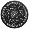 Table de jardin Noir 90x90x74 cm Aluminium coulé 