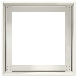 Jardinière blanc 40x40x40 cm acier laminé à froid 