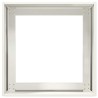 Jardinière blanc 40x40x40 cm acier laminé à froid 