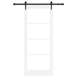 Porte Coulissante avec Kit de Quincaillerie "ORKDAL" Blanche 86x211 cm 