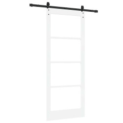Porte Coulissante avec Kit de Quincaillerie "ORKDAL" Blanche 86x211 cm 