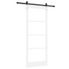 Porte Coulissante avec Kit de Quincaillerie "ORKDAL" Blanche 86x211 cm 