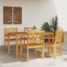 Chaises de jardin 4 pcs 56x55.5x90 cm Bois Massif d'Acacia 