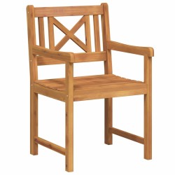 Chaises de jardin 4 pcs 56x55.5x90 cm Bois Massif d'Acacia 