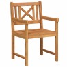 Chaises de jardin 4 pcs 56x55.5x90 cm Bois Massif d'Acacia 