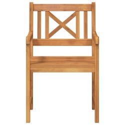 Chaises de jardin 4 pcs 56x55.5x90 cm Bois Massif d'Acacia 