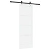 Porte coulissante avec le kit 'ORKDAL'en Bois massif blanc 